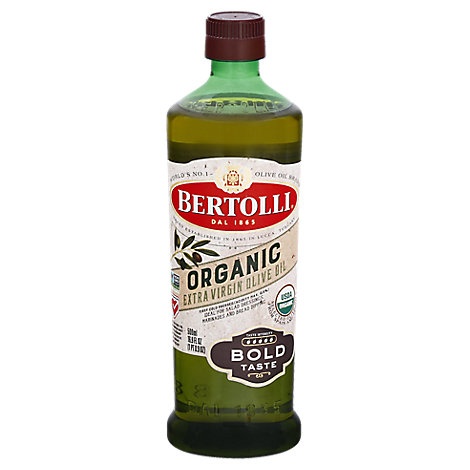 slide 1 of 1, Bertolli Organic Bold Extra Virgin Olive Oil - 16.9 Fz, 1 ct