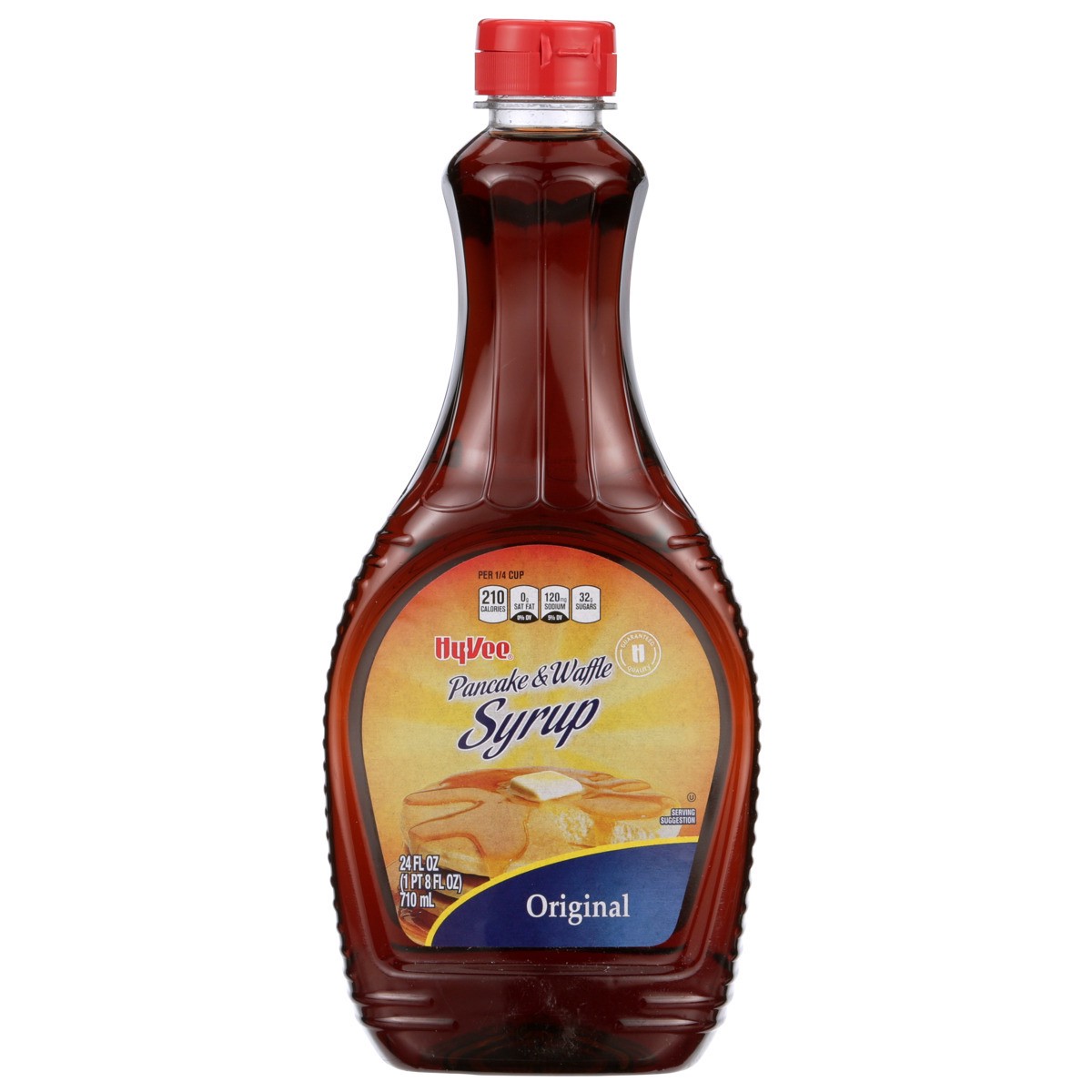 slide 5 of 7, Hy-vee Original Pancake & Waffle Syrup, 24 fl oz