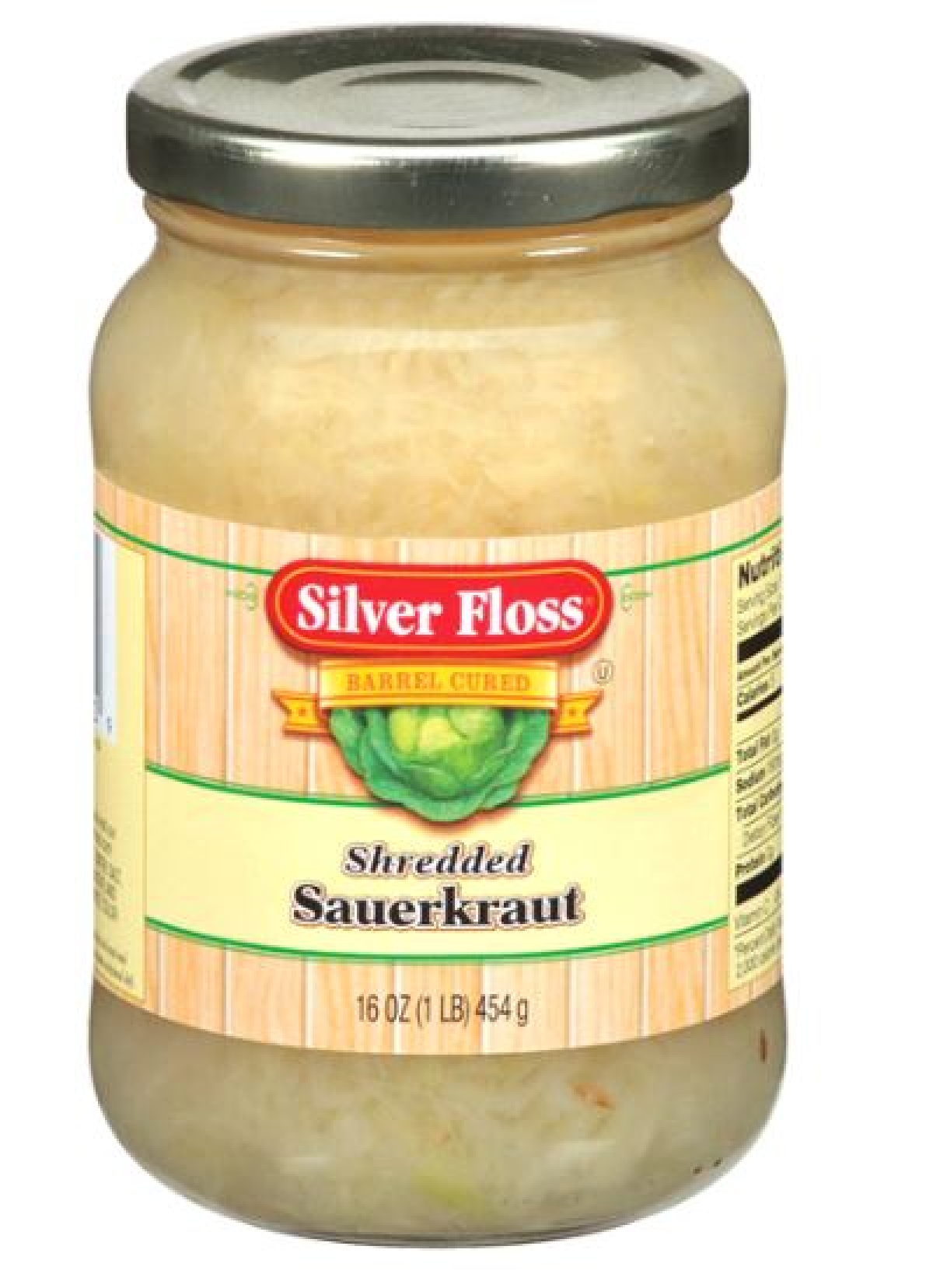 slide 1 of 5, Silver Floss Barrel Cured Shredded Sauerkraut, 16 oz