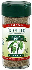 slide 1 of 1, Frontier Organic Fine Black Pepper, 1.8 oz