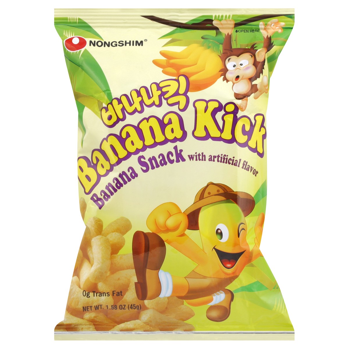 slide 3 of 6, Nongshim Banana Kick Snack, 1.58 oz
