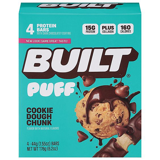 slide 1 of 1, Puff Protein Bar, Cookie Dough Chunk, Single Puff Bar,, 1 ct