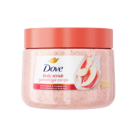 slide 22 of 25, Dove White Peach & Crushed Rice Body Scrub 15 oz, 15 oz