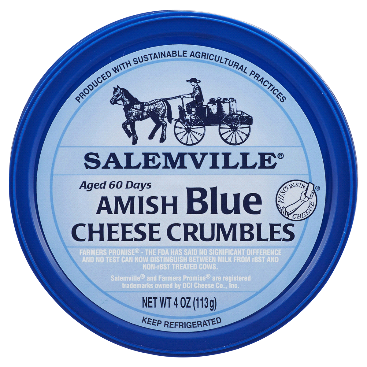 slide 6 of 22, Salemville Amish Blue Cheese Crumbles - 4oz, 4 oz