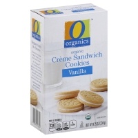 slide 1 of 1, O Organics Cookies Organic Creme Sandwich Vanilla, 8.25 oz