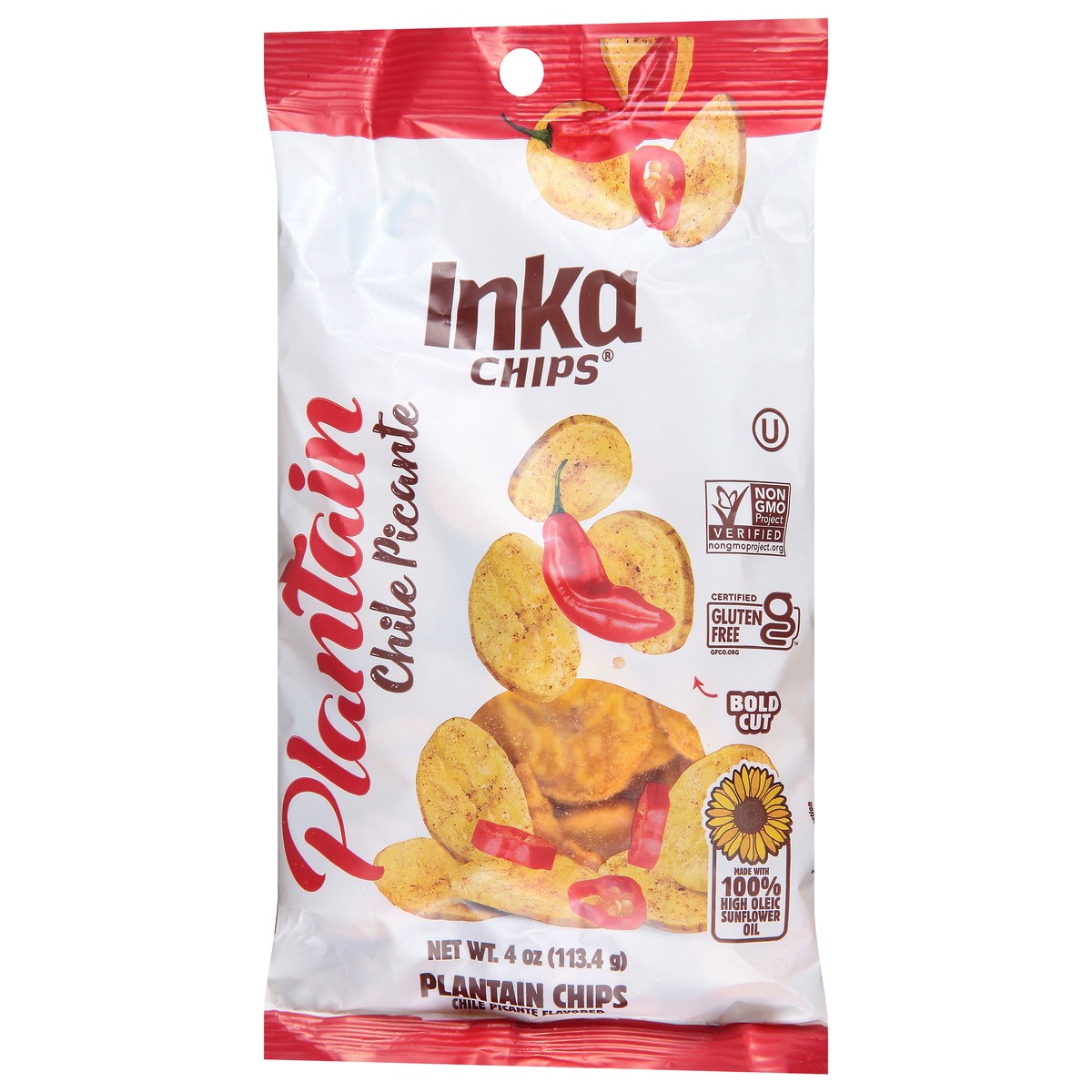 slide 2 of 9, Inka Bold Cut Chile Picante Plantain Chips 4 oz, 4 oz