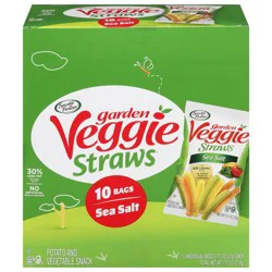 Sensible Portions Garden Veggie Straws Sea Salt Potato & Vegetable Snacks, 10 - 0.75 oz Bags