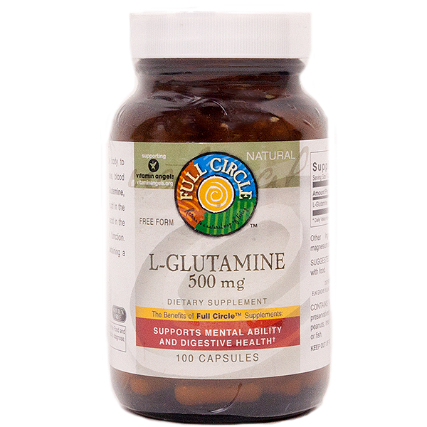 slide 1 of 1, Full Circle Market L Glutamine, 100 ct; 500 mg