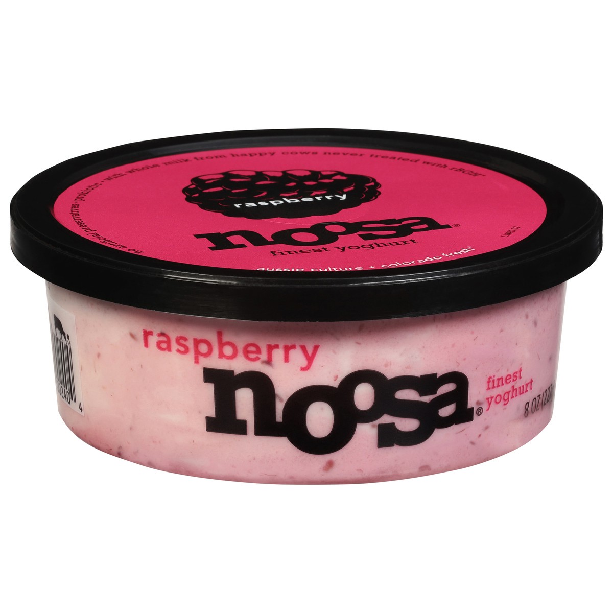 slide 9 of 9, noosa Yoghurt, Raspberry, 8 oz, Whole Milk Yogurt, Grade-A Pasteurized, Gluten Free, Probiotic, Made With the Finest Quality Ingredients, 8 oz