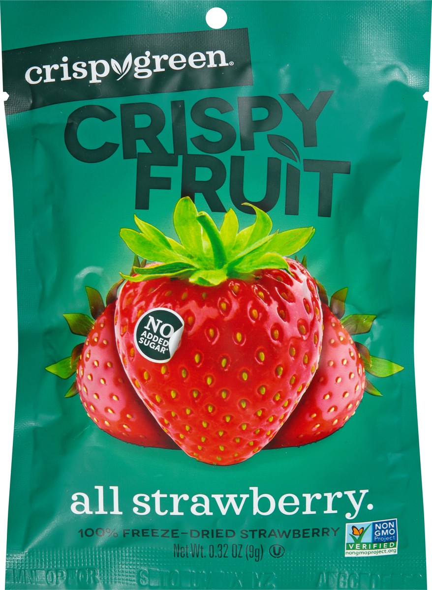 slide 6 of 9, Crispy Green All Strawberry Crispy Fruit 0.32 oz, 1 ct