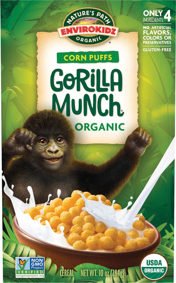 slide 3 of 3, Nature's Path Organic Nature's Path Envirokidz Organic Gorilla Munch Cold Cereal 10oz Box, 10 oz