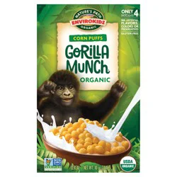 Nature's Path Organic Envirokidz Gorilla Munch Cold Cereal 10 oz Box