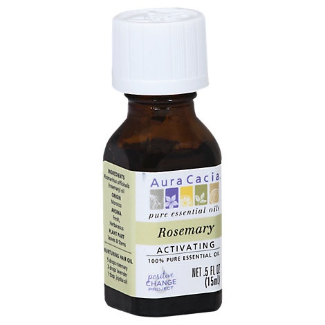 slide 1 of 1, Aura Cacia Essential Oil 100% Pure Rosemary -., 5 oz