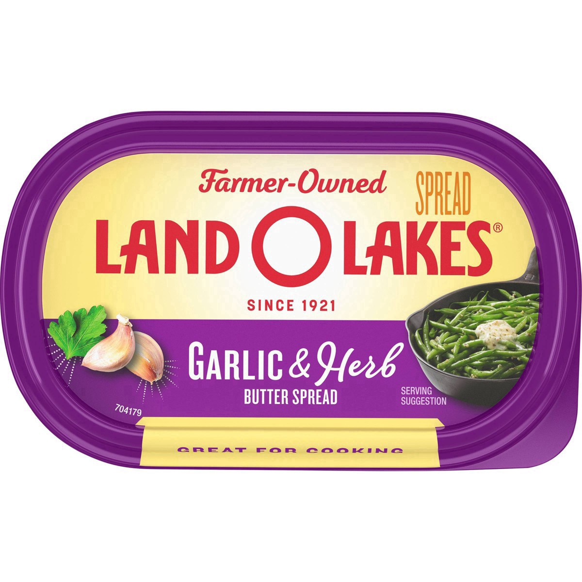 slide 11 of 56, Land O'Lakes Spreadable Butter Garlic and Herb, 6.5 oz