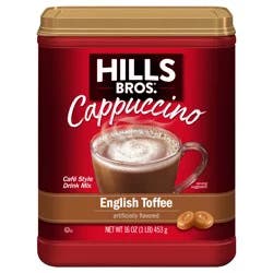 Hills Bros. Instant Cappuccino Mix English Toffee - 16 oz