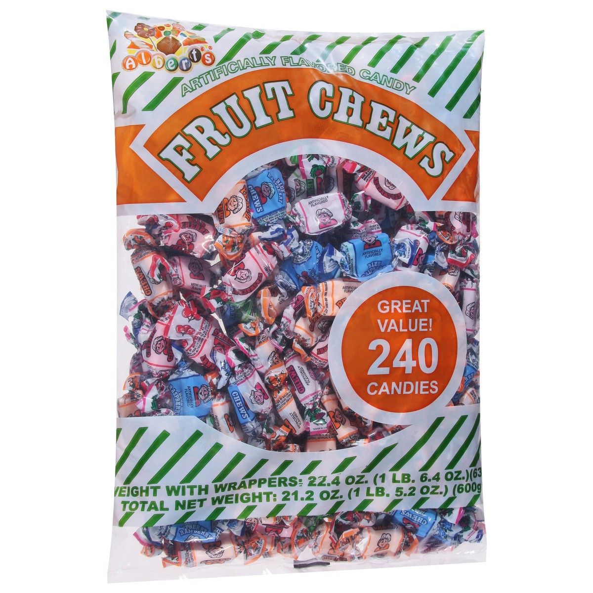 slide 9 of 13, Albert's Fruit Chews 240 ea, 240 ct
