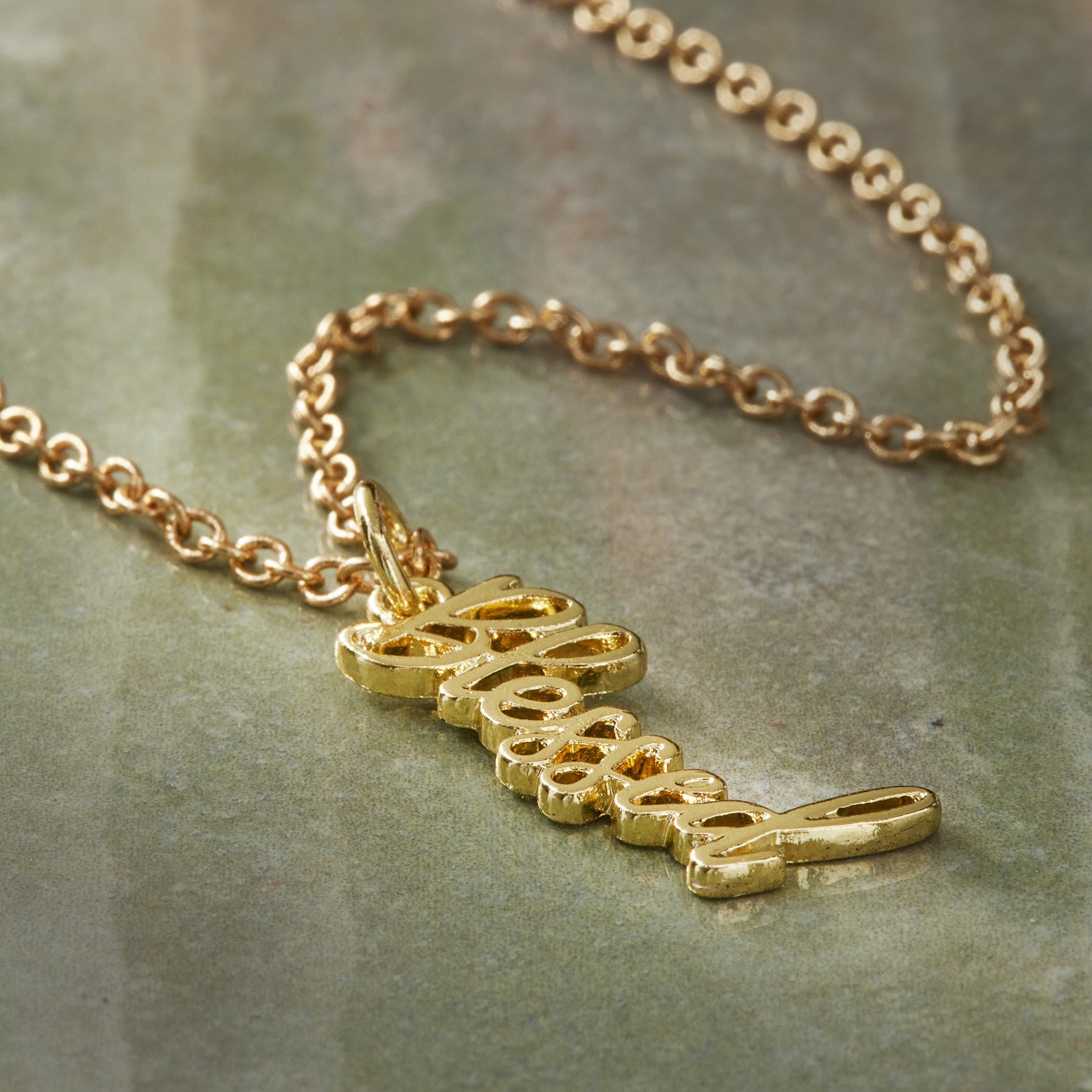 slide 2 of 4, Charmalong 14k Gold Plated Plated Blessed Charm By Bead Landing, 0.5 in x 0.2 in