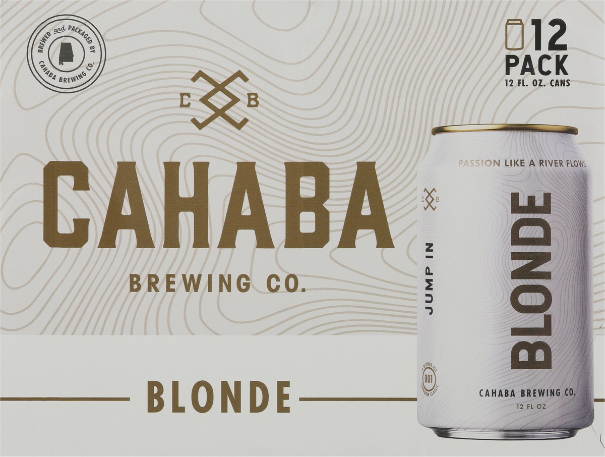slide 7 of 9, Cahaba American Blonde Ale Beer 12 - 12 fl oz Cans, 12 ct