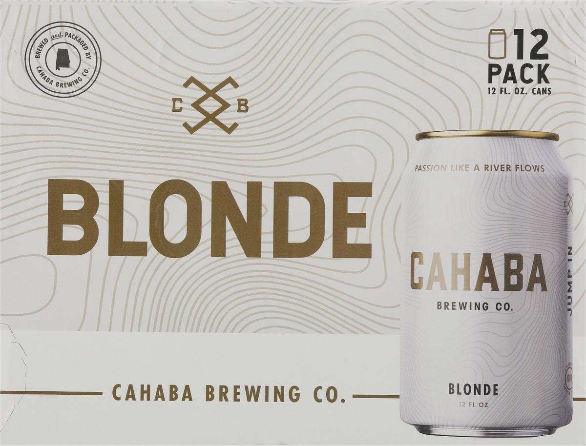 slide 2 of 9, Cahaba American Blonde Ale Beer 12 - 12 fl oz Cans, 12 ct