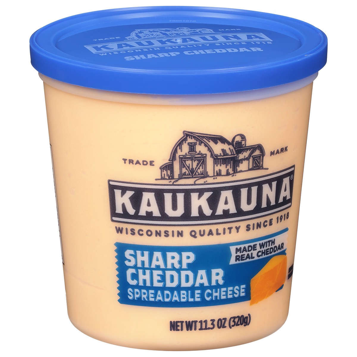 slide 2 of 9, Kaukauna Sharp Cheddar Spreadable Cheese 11.3 oz, 11.3 oz