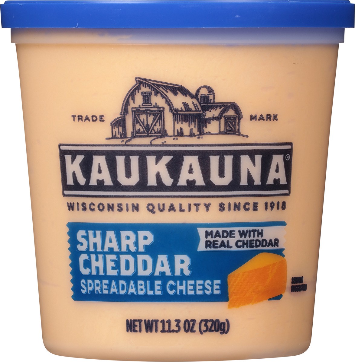 slide 6 of 9, Kaukauna Sharp Cheddar Spreadable Cheese 11.3 oz, 11.3 oz