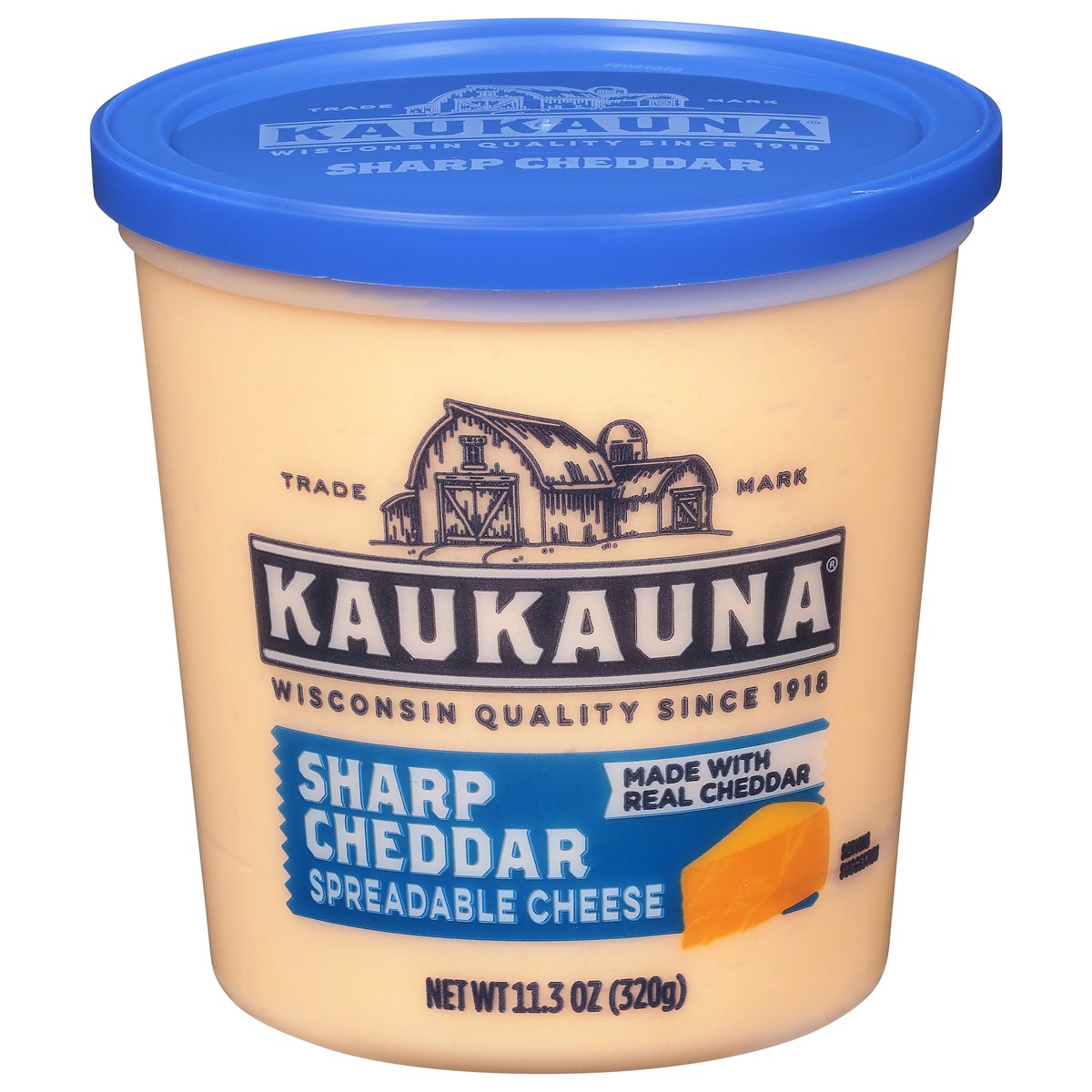 slide 1 of 9, Kaukauna Sharp Cheddar Spreadable Cheese 11.3 oz, 11.3 oz