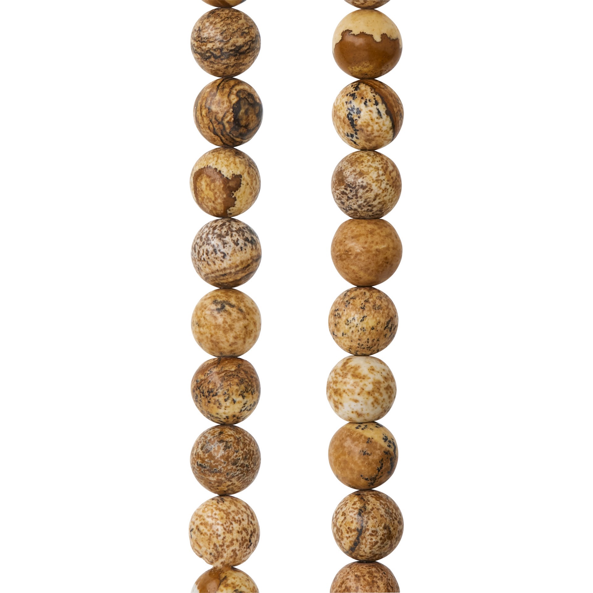 slide 2 of 3, Natural Picture Jasper Round Beads, 8mm By Bead Landing, 8mm