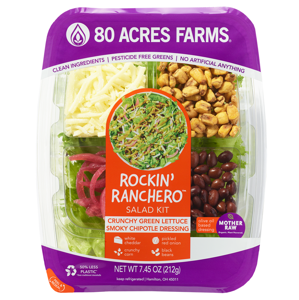 slide 1 of 3, 80 Acres Farms Rockin' Ranchero Salad Kit, 7.45 oz