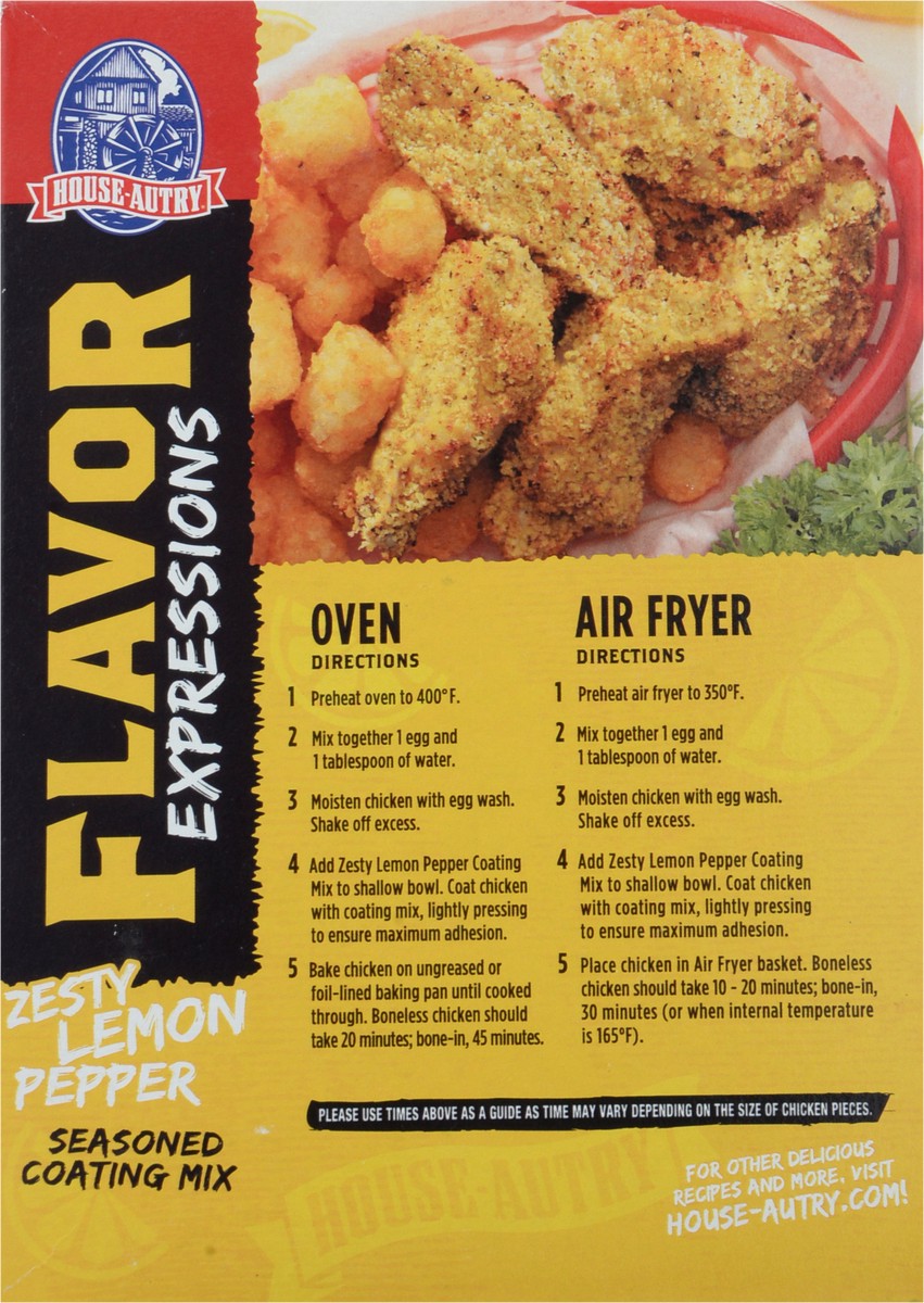 slide 5 of 9, House-Autry Seasoned Coating Mix, Zesty Lemon Pepper, 2 ct