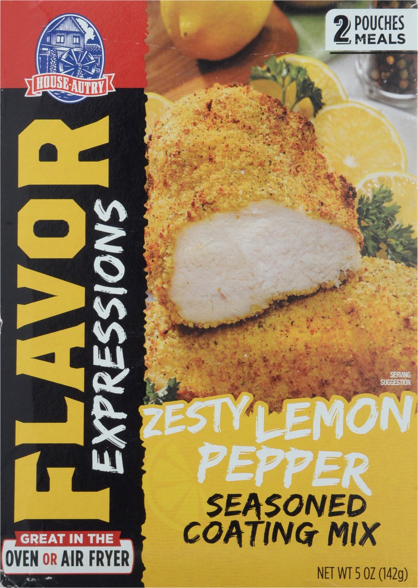 slide 6 of 9, House-Autry Seasoned Coating Mix, Zesty Lemon Pepper, 2 ct