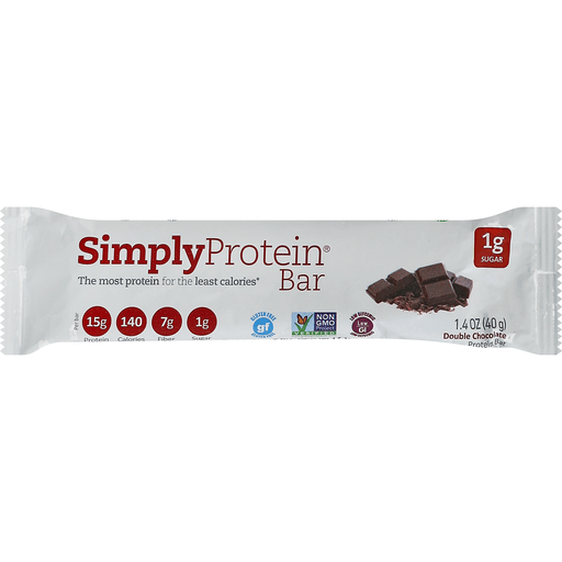 slide 1 of 1, SimplyProtein Protein Bar Double Chocolate, 1.4 oz