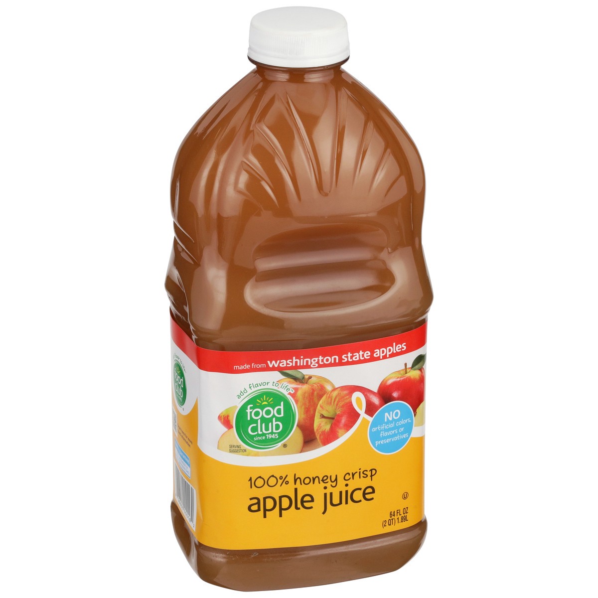 slide 2 of 9, Food Club 100% Honey Crisp Apple Juice, 64 fl oz