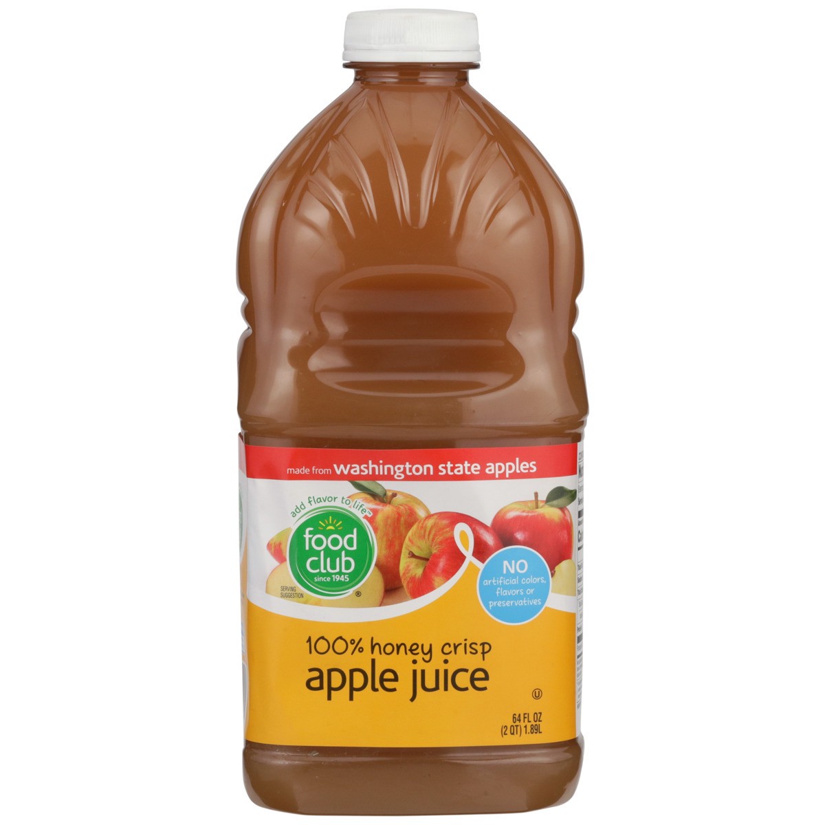 slide 3 of 9, Food Club 100% Honey Crisp Apple Juice - 64 fl oz, 64 fl oz