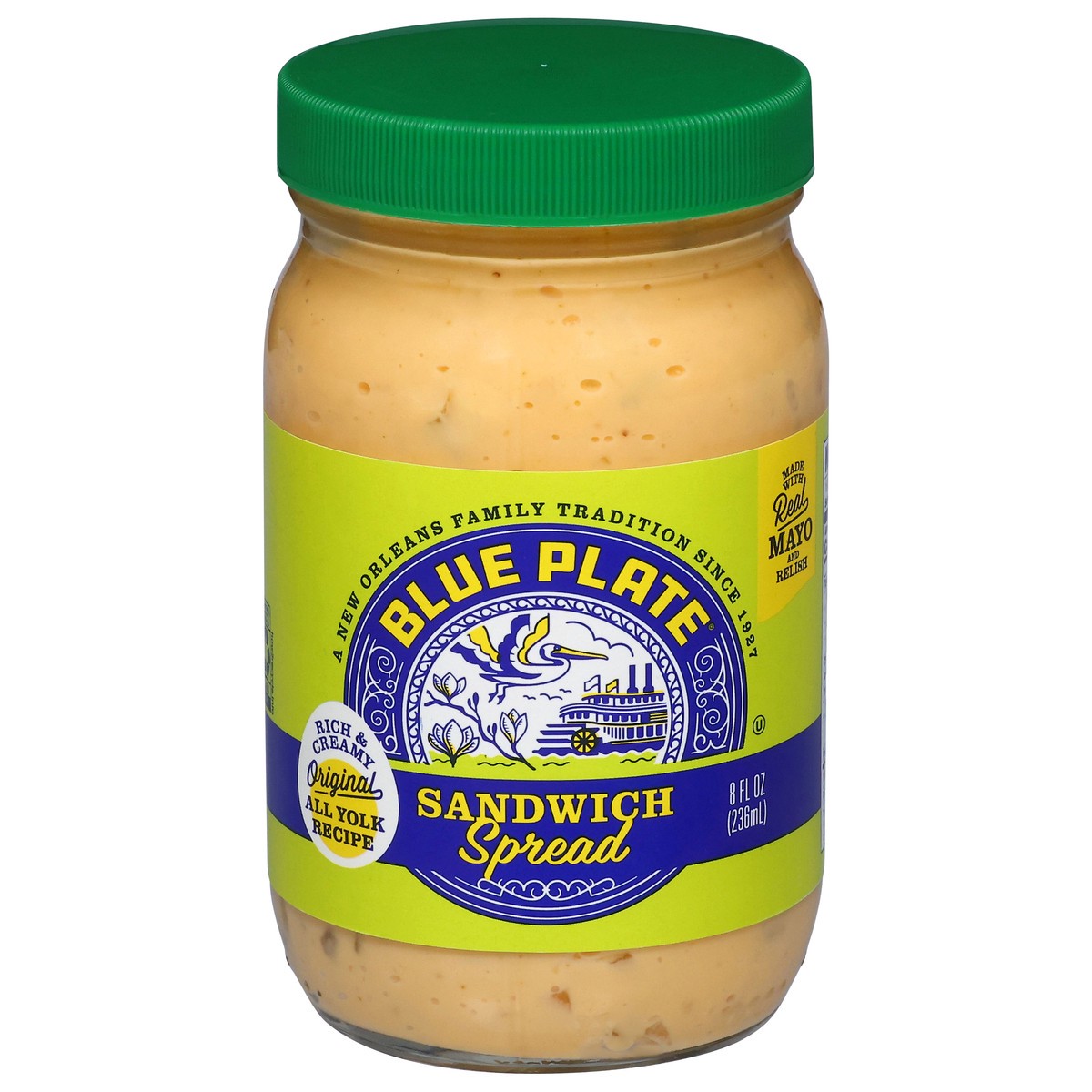 slide 1 of 4, Blue Plate Rich & Creamy Sandwich Spread 8 fl oz, 8 oz