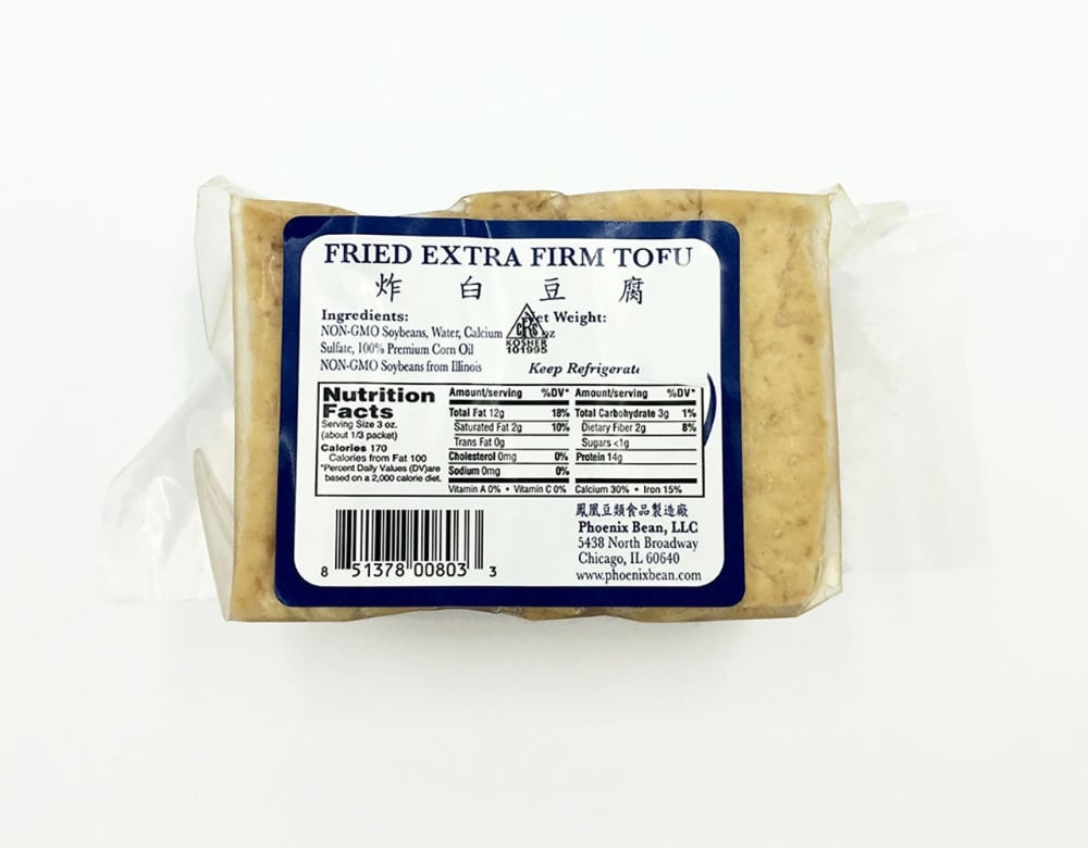 slide 1 of 1, Phoenix Bean Pheonix Bean Fried Extra Firm Tofu, 10 oz