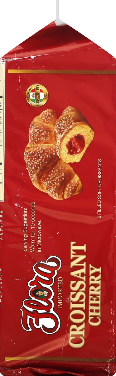 slide 2 of 13, Flora Melegatti Morbidi Risvegli Croissant With Cherry Filling, Novita, 9.52 oz
