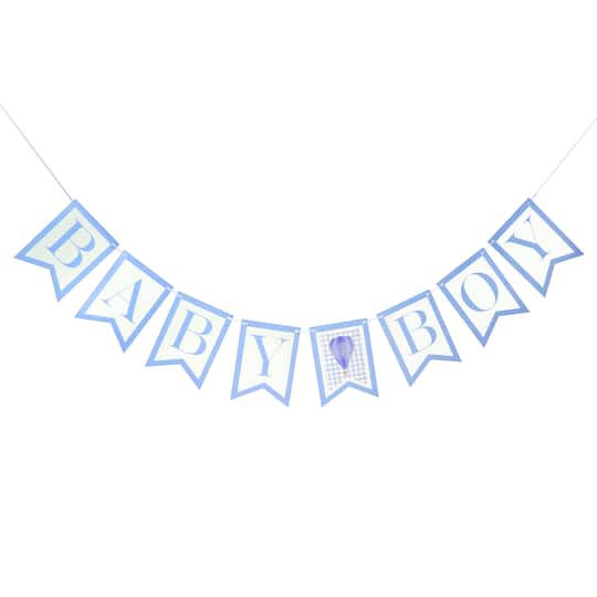 slide 1 of 2, 9ft. Baby Boy Banner By Celebrate It, 9 ft