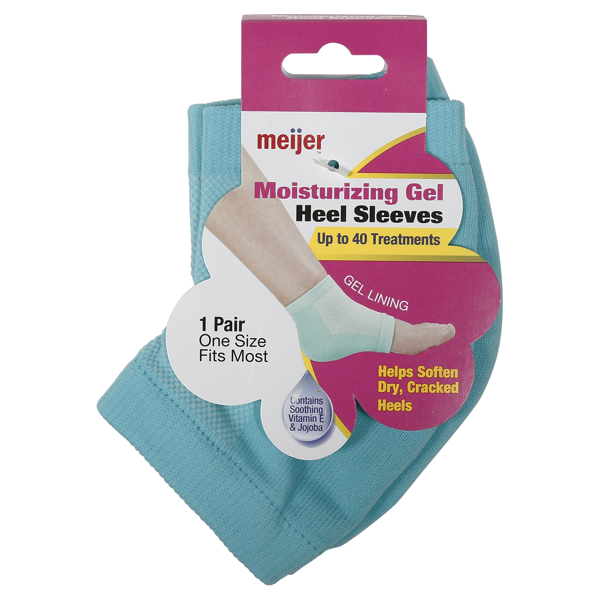 slide 1 of 2, Meijer Moisturizing Gel Hell Sleeves, 1 pair