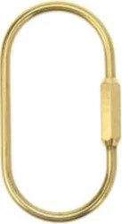 Hillman Brass Screw Lock Keyring