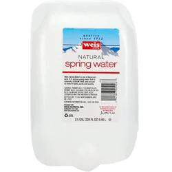 Weis Quality Natural Spring Water - 2.5 gal