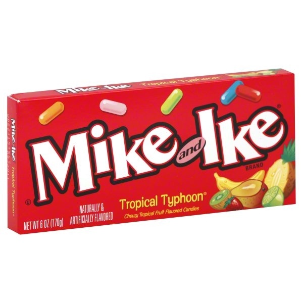 slide 1 of 1, MIKE AND IKE Candies, Chewy, Tropical Typhoon, 6 oz