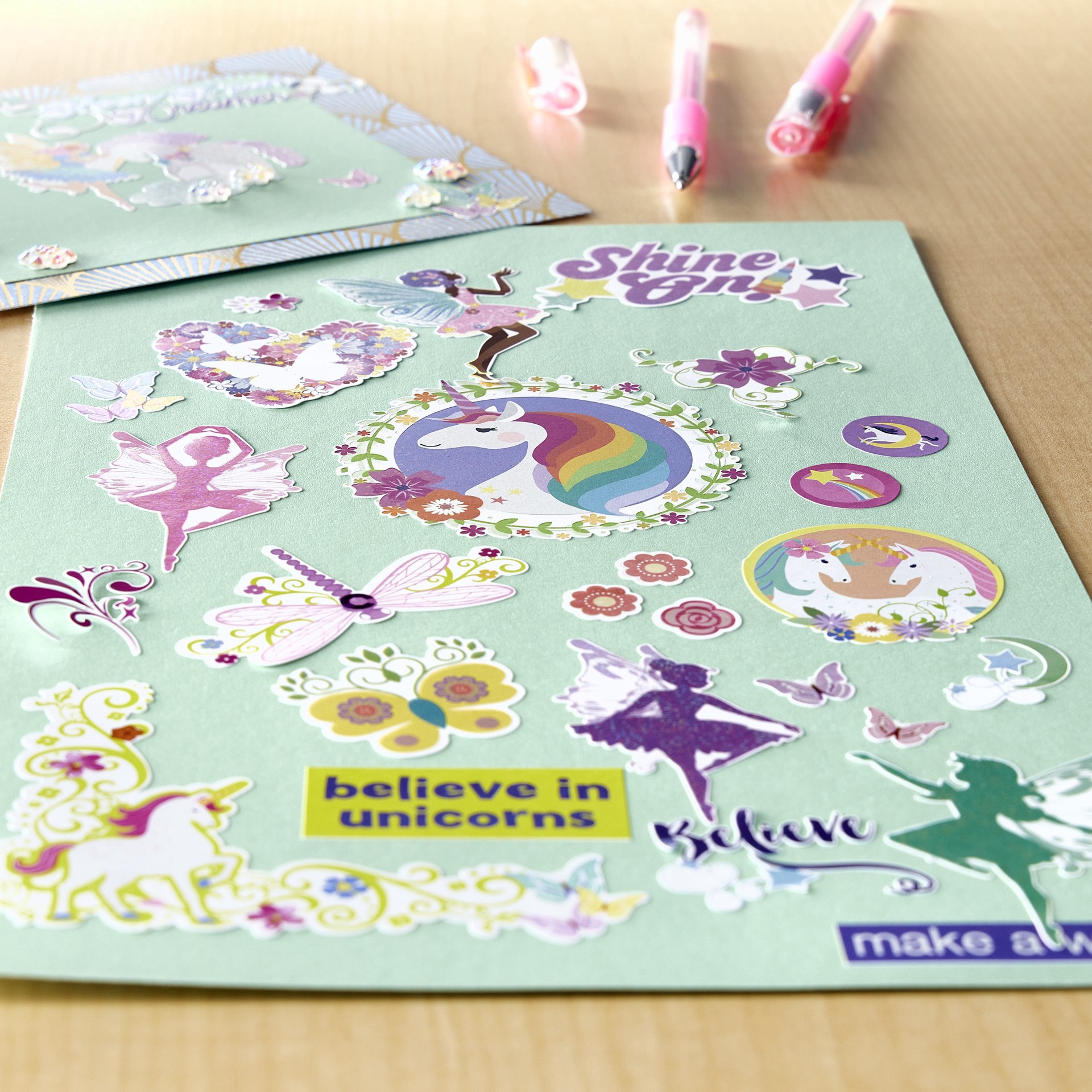 slide 2 of 3, Unicorns & Fairies Sticker Book By Recollections, 4 in x 7 in