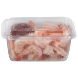 Cooked Shrimp With Cocktail Sauce