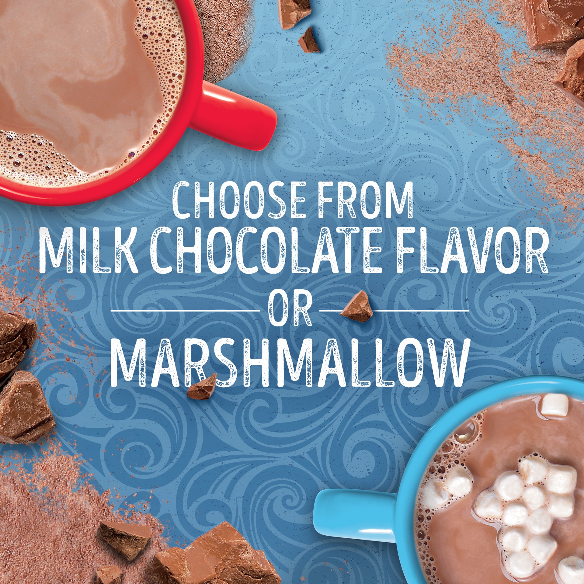 slide 4 of 5, Swiss Miss Milk Chocolate Flavor/Marshmallow Hot Cocoa Mix Variety Pack - 8 ct, 8 ct