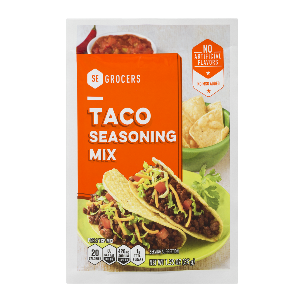 slide 1 of 1, SE Grocers Taco Seasoning, 1.2 oz