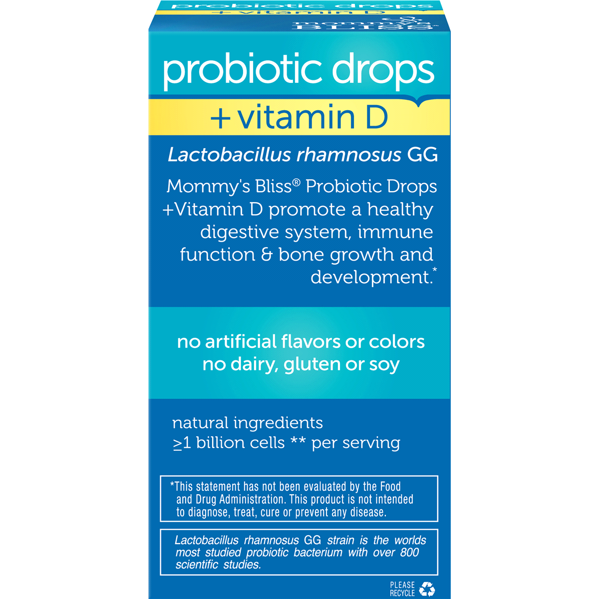 slide 4 of 4, Mommy's Bliss Probiotc Drops Vitamin D, 10 ml