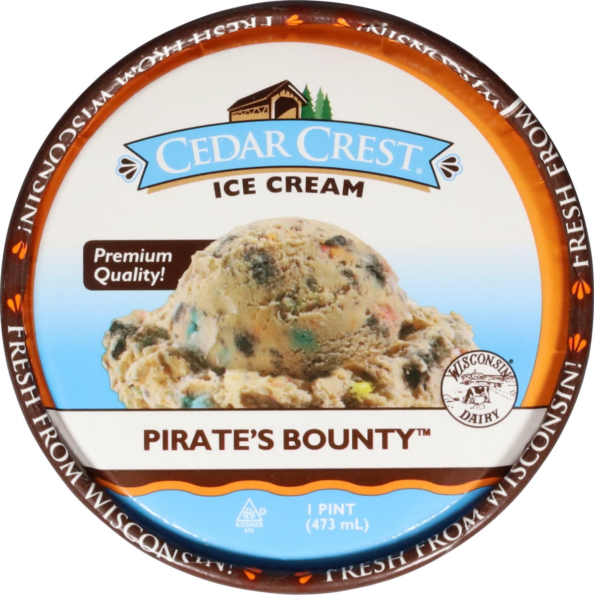 slide 13 of 13, Cedar Crest Pirate's Bounty Ice Cream 1 pt, 16 fl oz