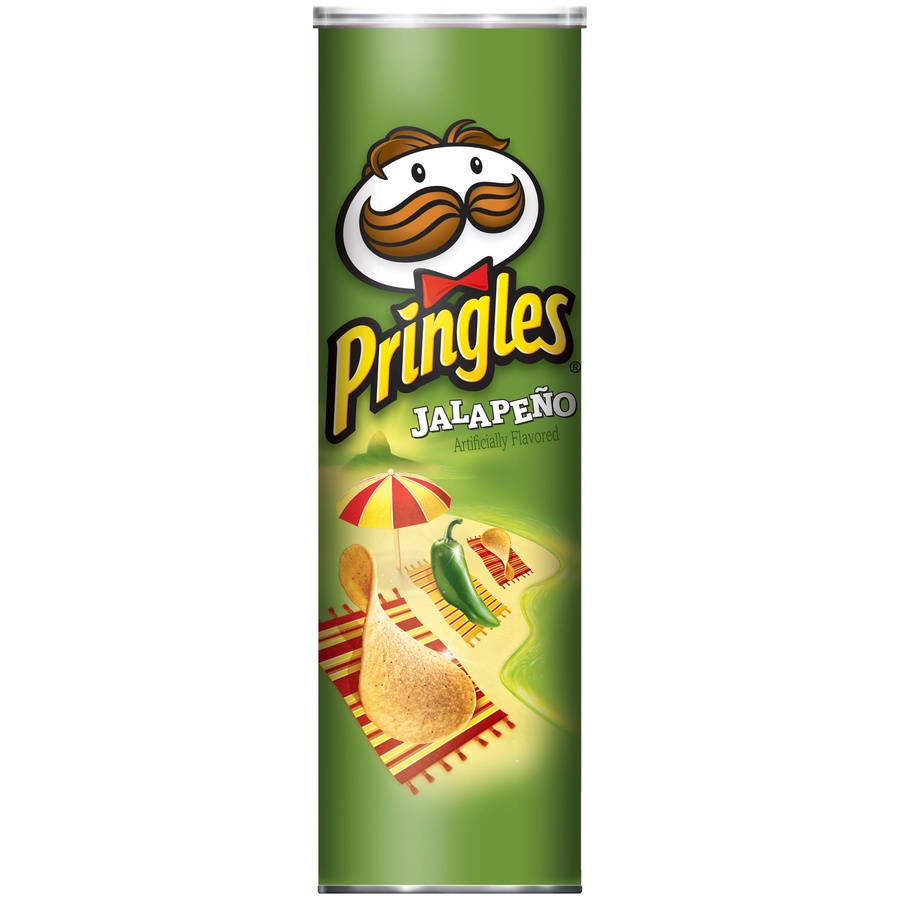 slide 1 of 1, Pringles Jalapeno Potato Crisps, 5.96 oz