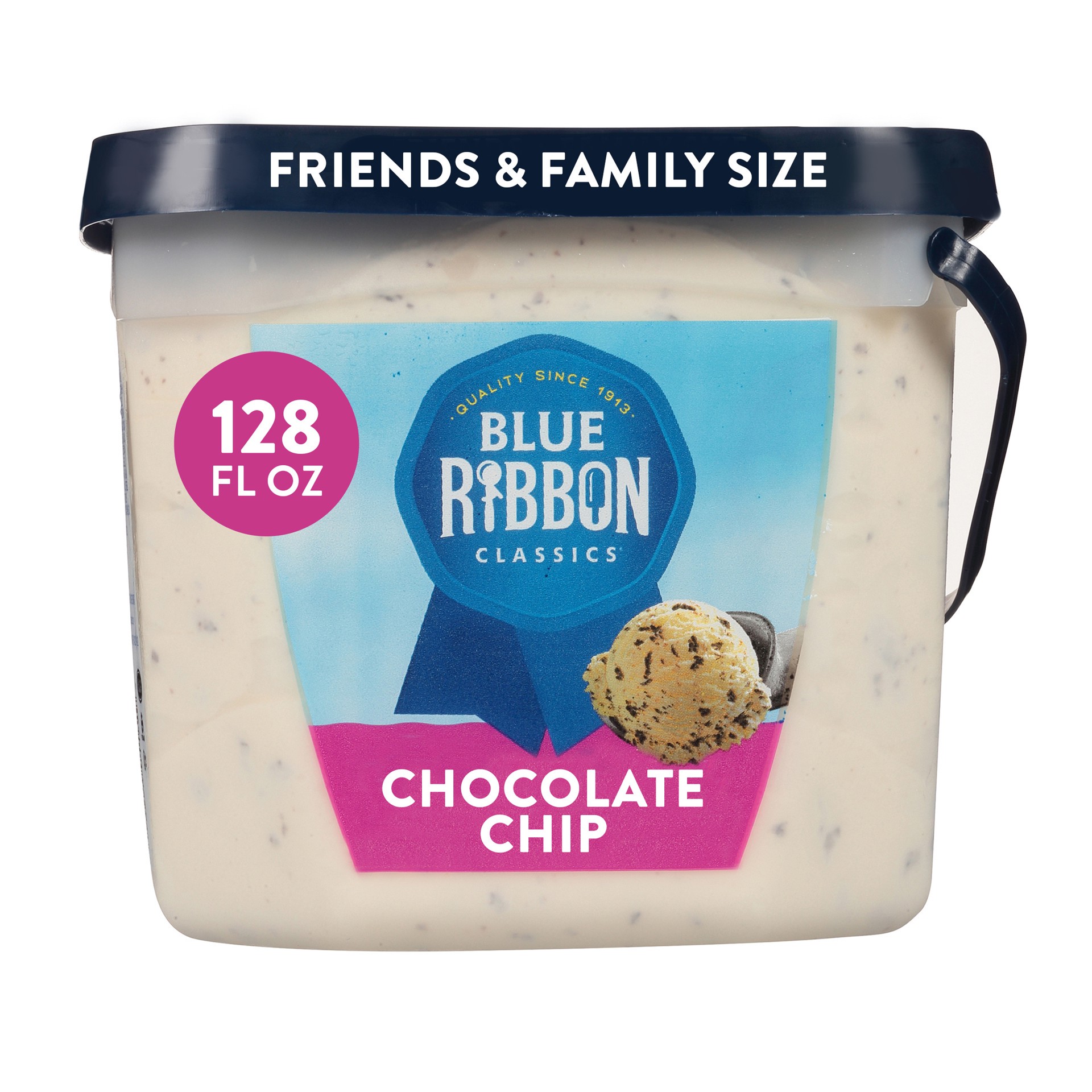 slide 1 of 1, Blue Ribbon Classics Chocolate Chip Frozen Dessert Pail, 128 fl oz, 128 fl oz