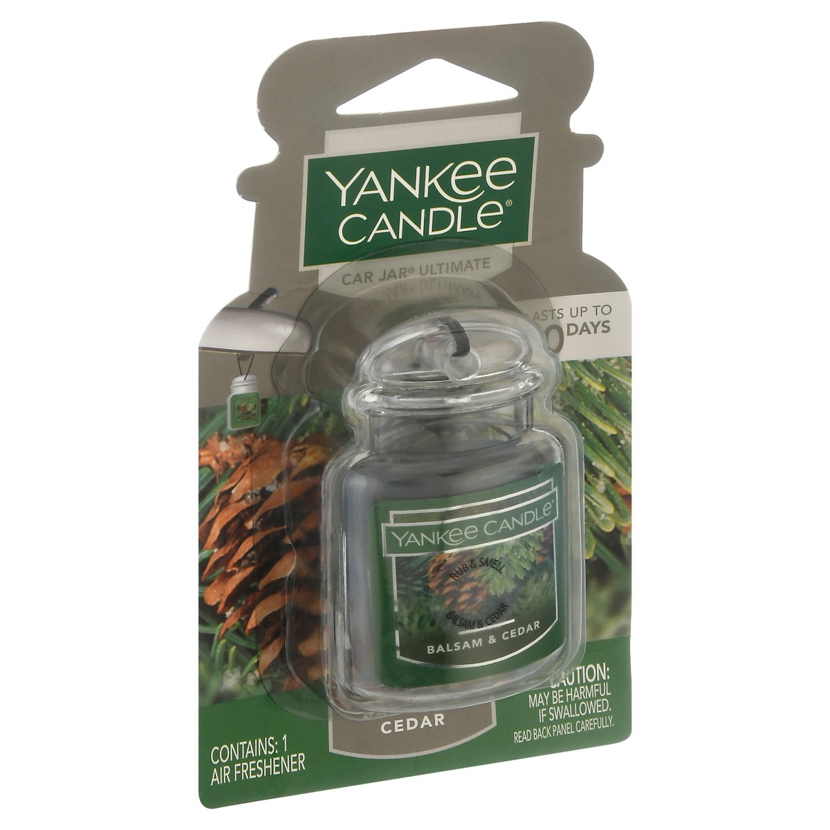 slide 2 of 9, Yankee Candle Balsam Cedar Car Jar Scent, 1 ct